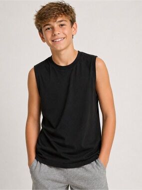 Bottlecaps Boutique Brand Youth L 14/16 Black Sleeveless Tank Top Like New